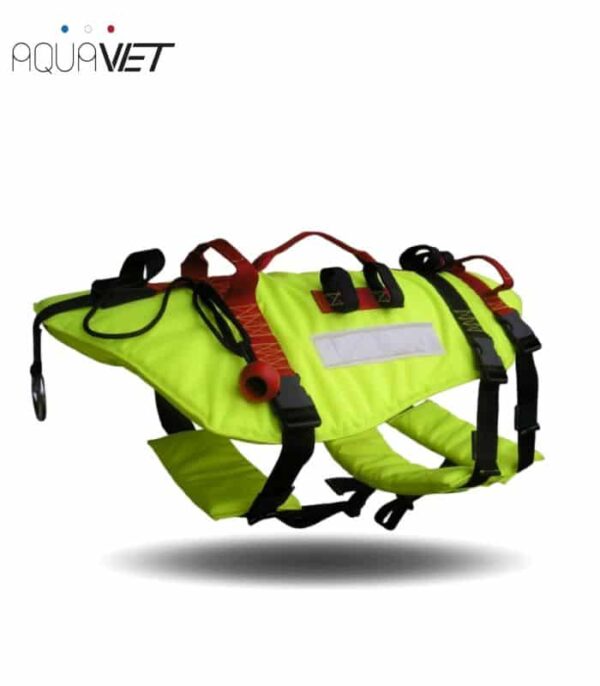 GILET-HARNAIS FLOTTANT PROFESSIONNEL DE SÉCURITÉ ET D'INTERVENTION POUR CHIENS. – Image 2