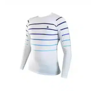 Saint Jacques LYCRA MANCHE LONGUE LINES BLANC